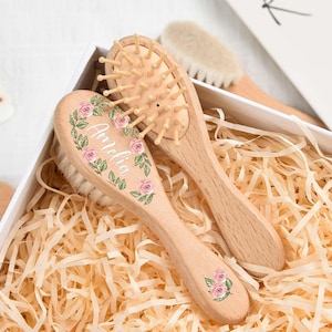 Custom Baby Hairbrush Set, Custom Baby Brush with Name, Baby Shower Gift, Baby Keepsake Gift, New Baby Gifts,1st Birthday Gift,Baptism Gift