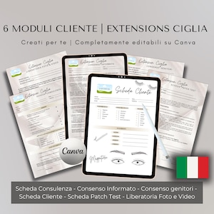 以下が含まれることがあります： まつげエクステのお客様向けの印刷可能なフォーム6点。相談フォーム、インフォームドコンセント、親権者の同意、顧客情報シート、パッチテストフォーム、写真とビデオのリリースフォームが含まれています。これらのフォームは、Canvaで編集できるように設計されています。