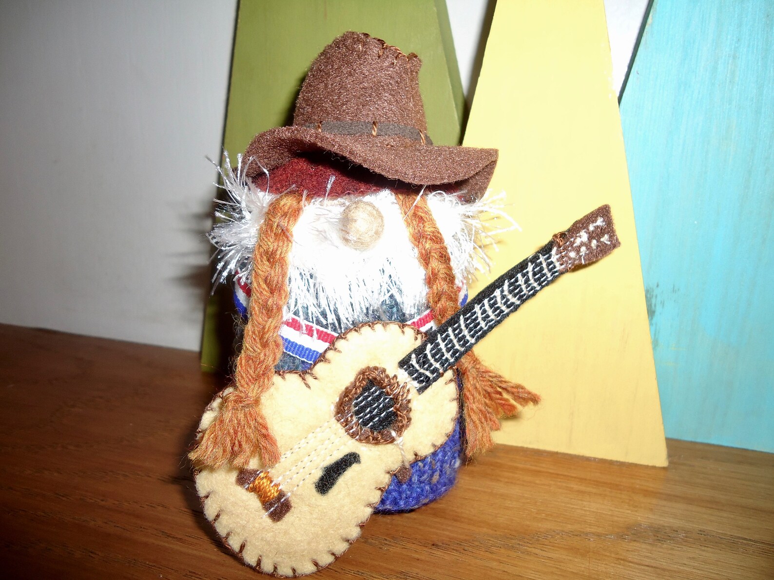 Willie Nelson gnome Country music gnome Knitted gnome one Etsy