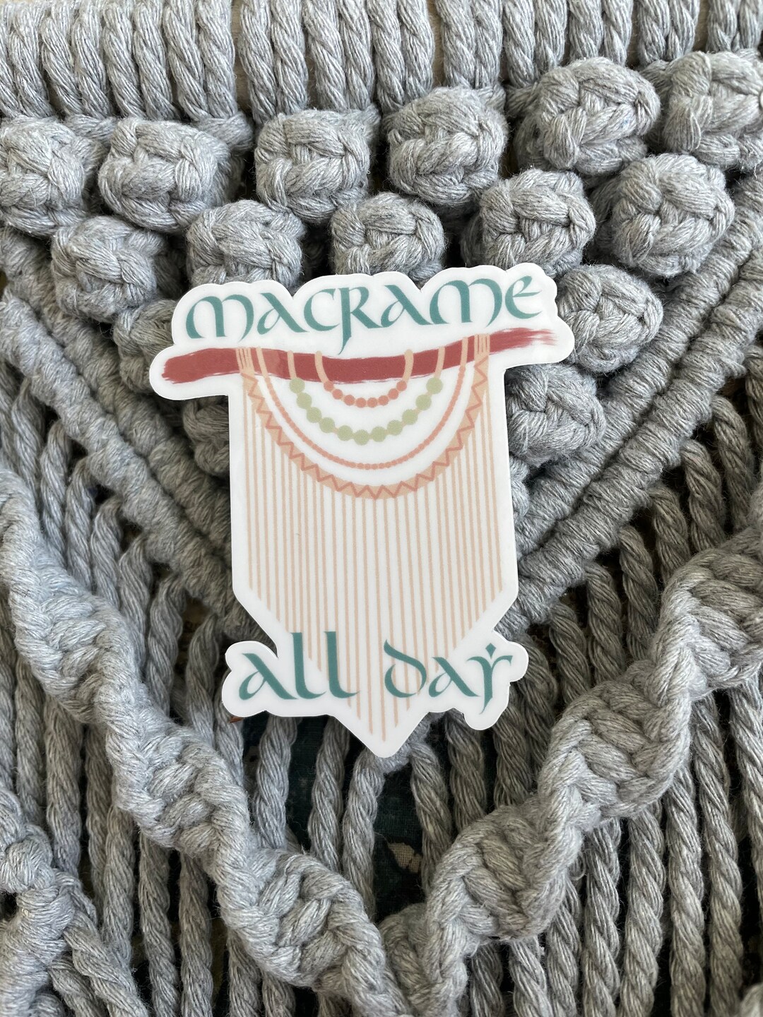 Macrame All Day Sticker - Etsy