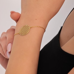 Flower of Life Bracelet,, Spiritual Sacred Geometry Jewelry, Valentine&#39;s Day Gift, Mother&#39;s Day Gifts, Tree of Life Necklace, Gift for Women