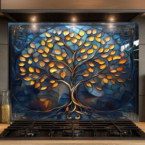 Dosseret en verre trempé, Dosseret en verre pour la cuisine, Couvercle supérieur de cuisinière, Dosseret de poêle, Dosseret de cuisine, Dosseret pour cuisinière