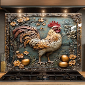 Dosseret en verre trempé, Dosseret en verre pour la cuisine, Couvercle supérieur de cuisinière, Dosseret de poêle, Dosseret de cuisine, Dosseret pour cuisinière