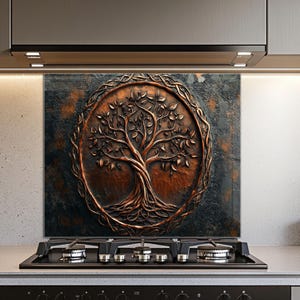 Dosseret en verre trempé, Dosseret en verre pour la cuisine, Couvercle supérieur de cuisinière, Dosseret de poêle, Dosseret de cuisine, Dosseret pour cuisinière