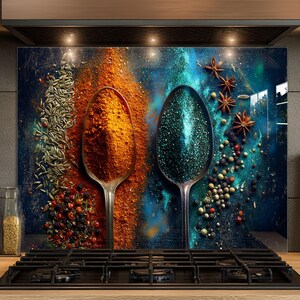Dosseret en verre trempé, Dosseret en verre pour la cuisine, Couvercle supérieur de cuisinière, Dosseret de poêle, Dosseret de cuisine, Dosseret pour cuisinière