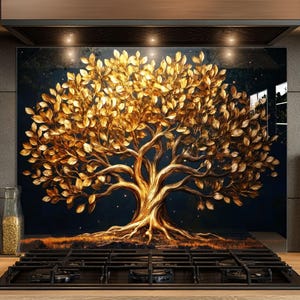 Dosseret en verre trempé, Dosseret en verre pour la cuisine, Couvercle supérieur de cuisinière, Dosseret de poêle, Dosseret de cuisine, Dosseret pour cuisinière