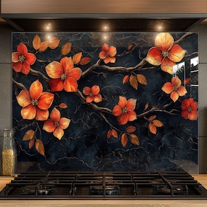 Dosseret en verre trempé, Dosseret en verre pour la cuisine, Couvercle supérieur de cuisinière, Dosseret de poêle, Dosseret de cuisine, Dosseret pour cuisinière