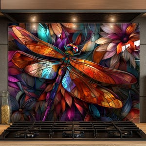 Dosseret en verre trempé, Dosseret en verre pour la cuisine, Couvercle supérieur de cuisinière, Dosseret de poêle, Dosseret de cuisine, Dosseret pour cuisinière