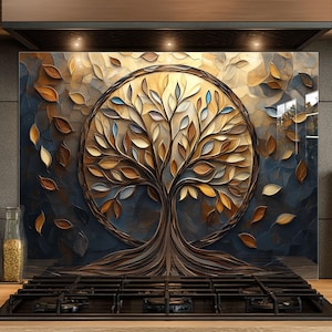 Dosseret en verre trempé, Dosseret en verre pour la cuisine, Couvercle supérieur de cuisinière, Dosseret de poêle, Dosseret de cuisine, Dosseret pour cuisinière