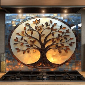 Dosseret en verre trempé, Dosseret en verre pour la cuisine, Couvercle supérieur de cuisinière, Dosseret de poêle, Dosseret de cuisine, Dosseret pour cuisinière