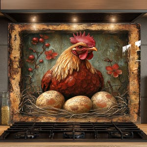 Dosseret en verre trempé, Dosseret en verre pour la cuisine, Couvercle supérieur de cuisinière, Dosseret de poêle, Dosseret de cuisine, Dosseret pour cuisinière