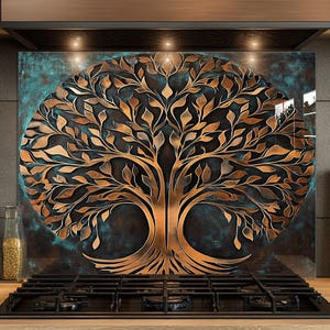 Dosseret en verre trempé, Dosseret en verre pour la cuisine, Couvercle supérieur de cuisinière, Dosseret de poêle, Dosseret de cuisine, Dosseret pour cuisinière