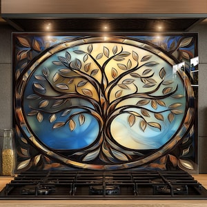 Dosseret en verre trempé, Dosseret en verre pour la cuisine, Couvercle supérieur de cuisinière, Dosseret de poêle, Dosseret de cuisine, Dosseret pour cuisinière