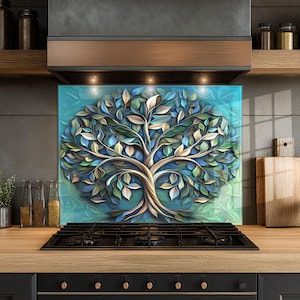 Dosseret en verre trempé, Dosseret en verre pour la cuisine, Couvercle supérieur de cuisinière, Dosseret de poêle, Dosseret de cuisine, Dosseret pour cuisinière