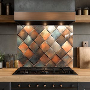 Dosseret en verre trempé, Dosseret en verre pour la cuisine, Couvercle supérieur de cuisinière, Dosseret de poêle, Dosseret de cuisine, Dosseret pour cuisinière