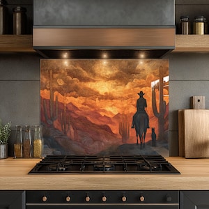 Dosseret en verre trempé, Dosseret en verre pour la cuisine, Couvercle supérieur de cuisinière, Dosseret de poêle, Dosseret de cuisine, Dosseret pour cuisinière