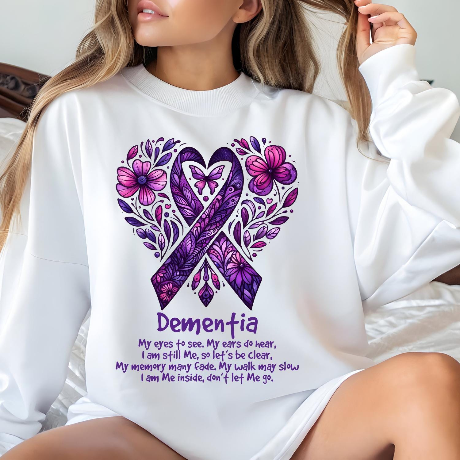 Alzheimer's Awareness PNG Bundle: Purple Ribbon Designs (digital ...