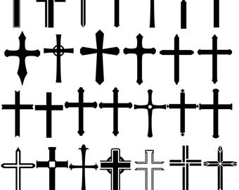 Glaube Kreuz SVG Bundle, christliches Clipart (svg, png, eps)