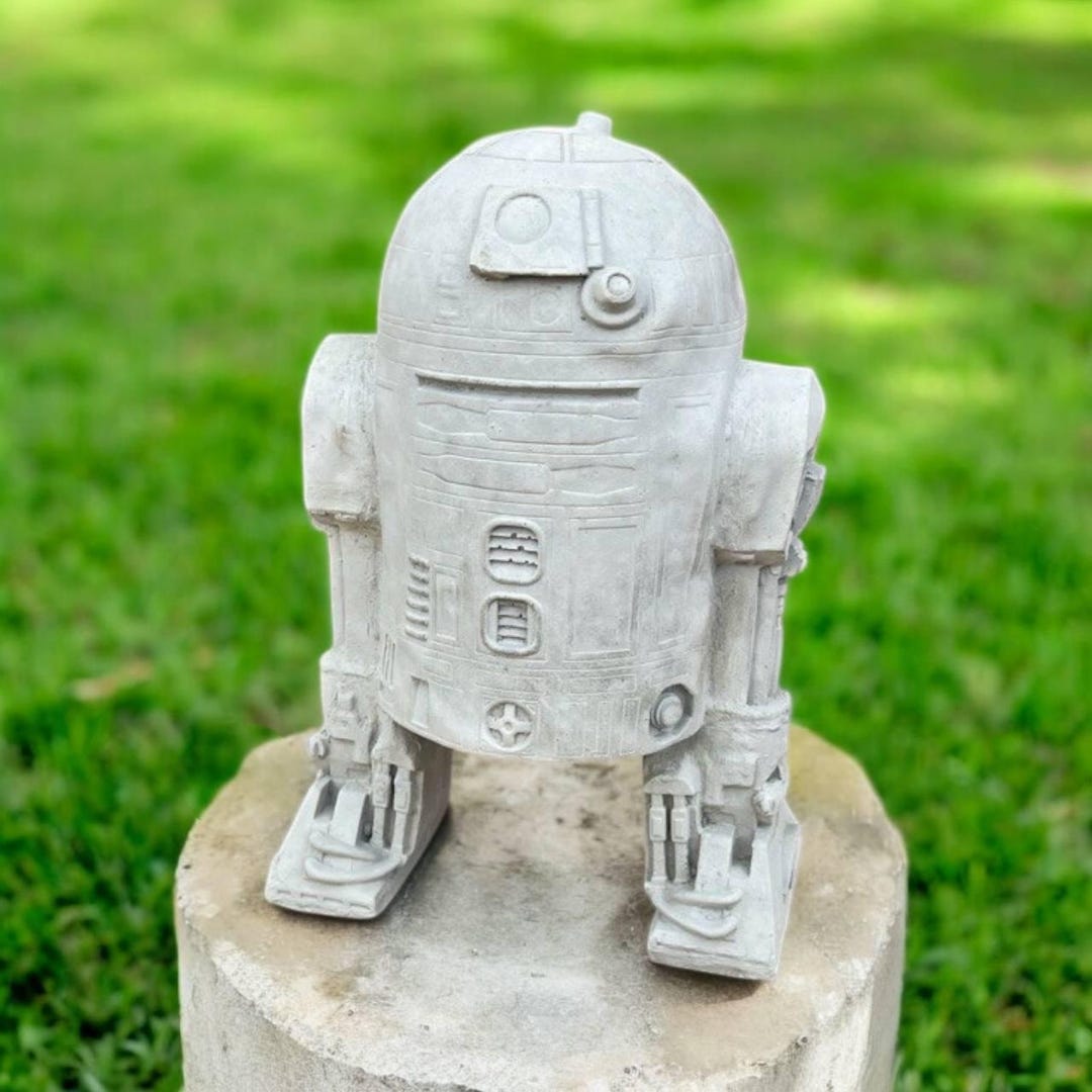 Robot Decaration Robot Outside Figure, Stone Decoration, Lawn Robot Sculpture, Garden ...