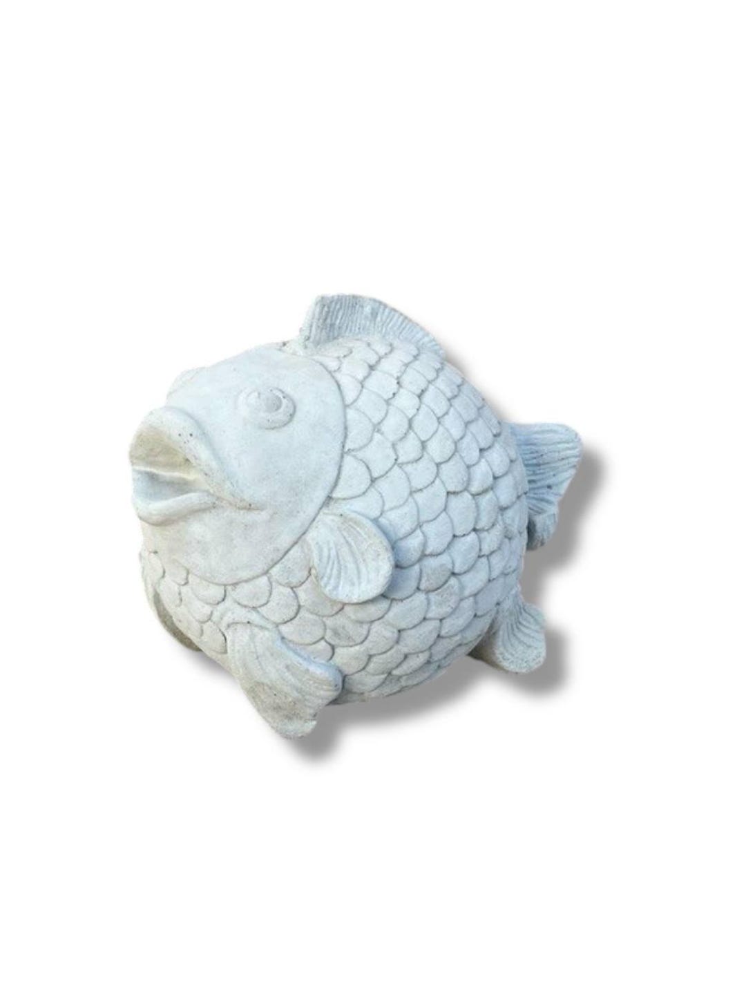 Concrete Fish Statue, Sea Animal Decoration, Lawn Fish Sculpture ...
