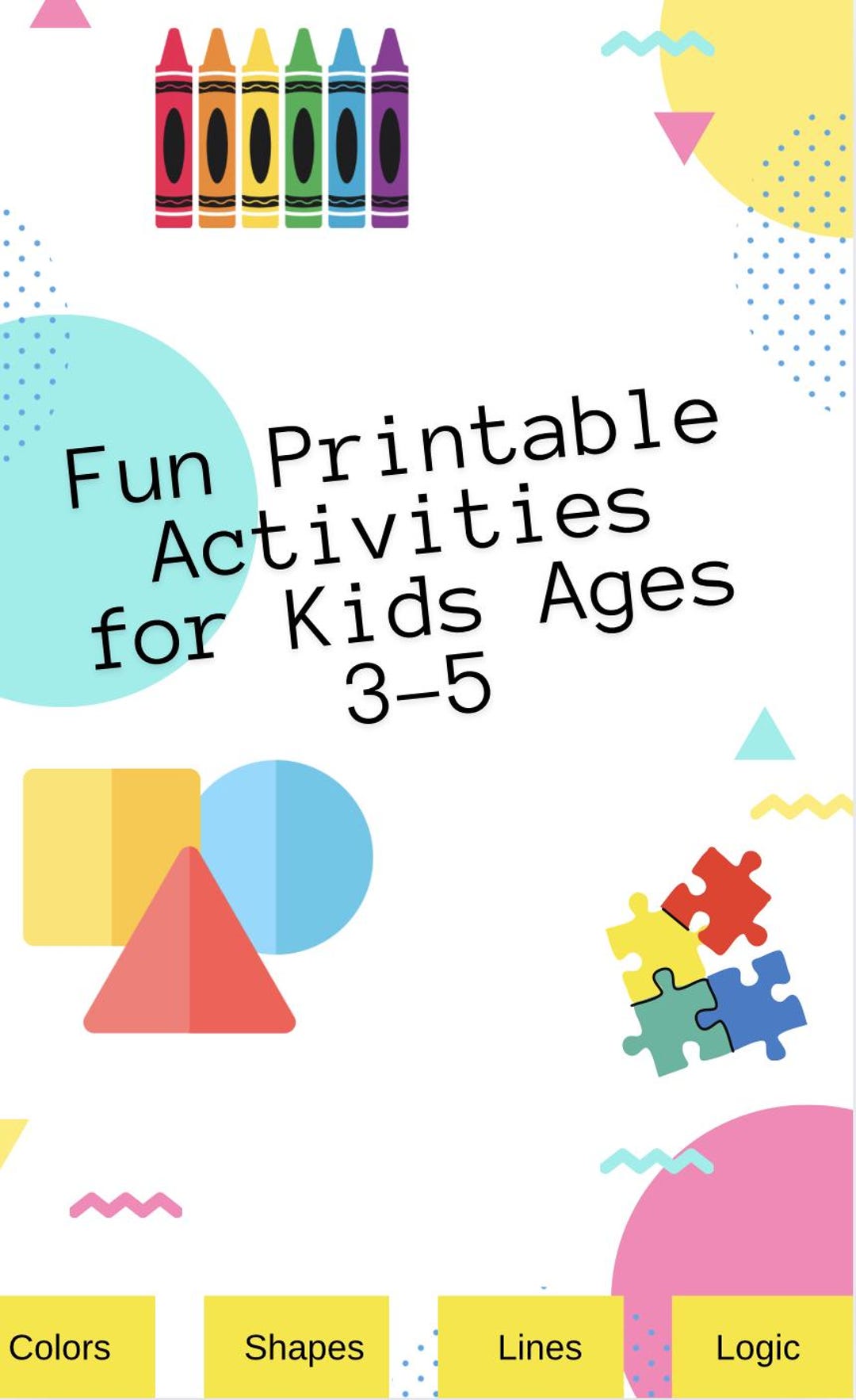 Printable Busy Book for Toddlers (ages 3–5) | Montessori Activity ...