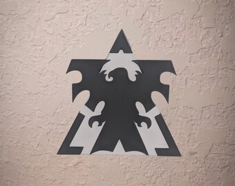Terrans StarCraft Insignia Wall Sculpture, Unique StarCraft Gaming Room Decor, 3D Printed Sci-Fi Gamer Gift, Minimalist Desk Wall Art