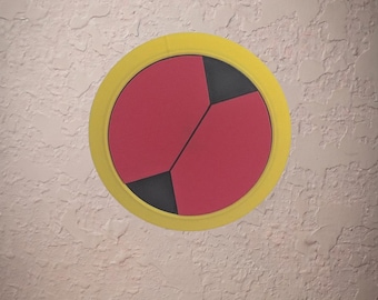 3D Printed Mega Man Battle Network Emblem Wall Decor, MegaMan.EXE Logo Sign, Retro GBA Gaming Setup Art, Gamer Gift for Mega Man Fan