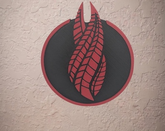 Red Marker Dead Space Wall Hanging, Unique Sci Fi Horror Gamer Gift, 3D Printed Unitology Marker Sign, Gaming Room Wall Decor