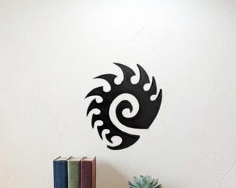 Zerg Starcraft Wall art for Video game room  Plaque for indie studio Retro Gamer