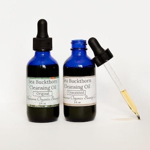 Sea Buckthorn Cleansing Oil | Natural Hydrating Makeup Remover for Dry, Sensitive Skin