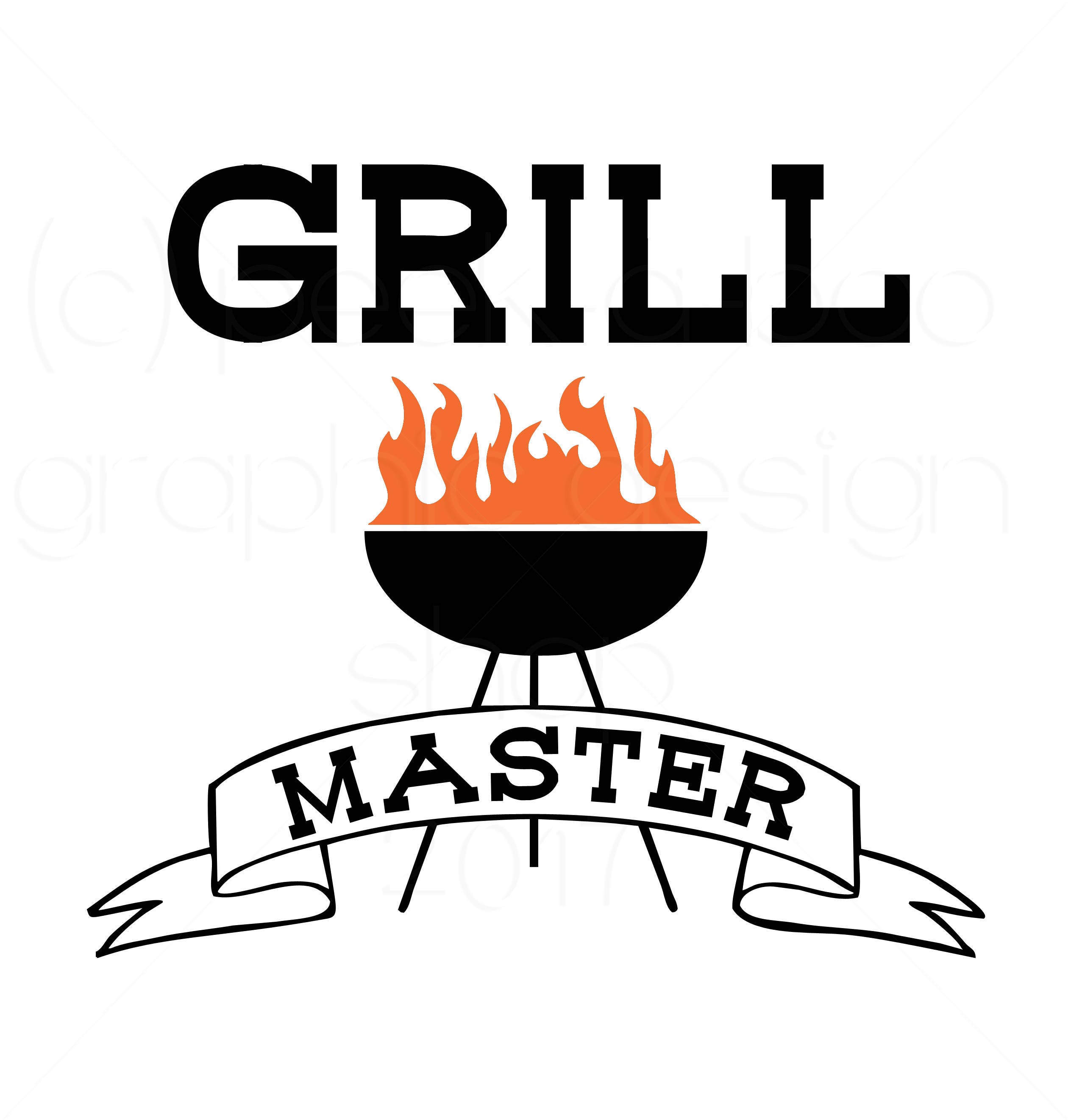 Download Grill Master BBQ Cut File Silhouette Cut File Cricut Cut ...