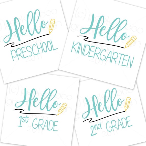 Free Free 157 So Long Preschool Hello Kindergarten Svg SVG PNG EPS DXF File