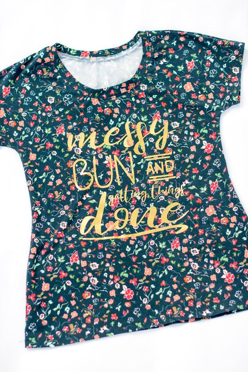 Messy Bun Getting Things Done SVG Cut File Silhouette Cut ...
