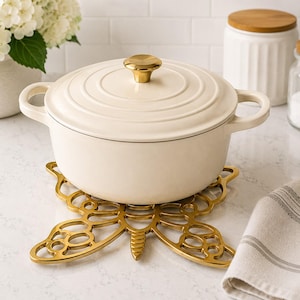 Vintage Brass Butterfly Trivet
