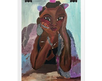 AYA KING 2026 Giclée Art Print: Esther Akello Exclusive Painting