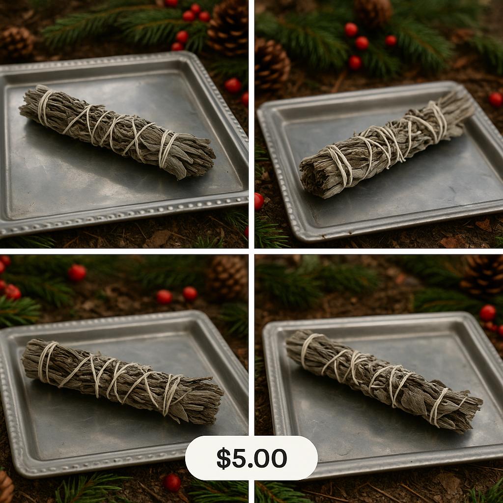 Hand-wrapped Cleansing Sage Bundle | Rustic Smoke Cleanse Stick | Home ...