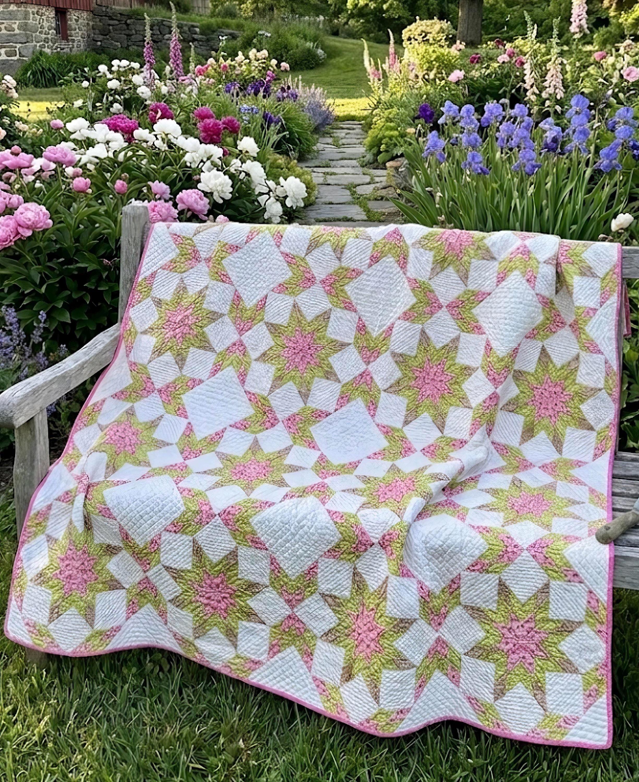 Antique quilt grandmothers flower garden - Etsy 日本 Antique quilt grandmothers flower garden - Etsy 日本