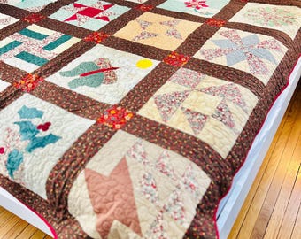 アンとアンディまたはトライアングルタイルアンティークキルト。1840 アンとアンディまたはトライアングルタイルアンティークキルト。1840