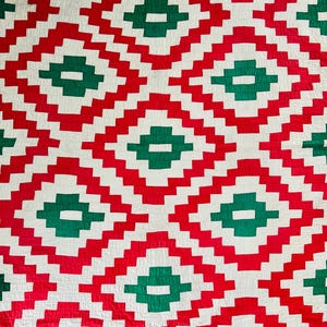 Brickwork Antique Quilt; Circa 1900-1910; vintage quilt; handmade quilt; cottagecore; hand quilted; hand-stitched