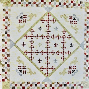 Frosted Windowpanes Quilt KIT, with fabrics from Moda&#39;s Glace line, designed in 2009; by Acorn Quilt & Gift Co; 84&quot; x 84&quot;
