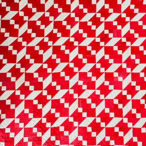 Broken Sugar Bowl Antique Quilt, circa 1880s, handmade quilt, hand quilted; vintage quilt; cottagecore