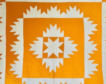 アンとアンディまたはトライアングルタイルアンティークキルト。1840