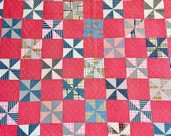 アンとアンディまたはトライアングルタイルアンティークキルト。1840