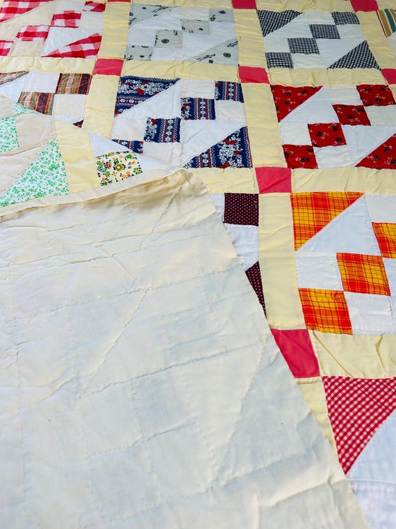 ヴィンテージ ジェイコブス・ラダー・キルト、1970年代 ハンドメイド