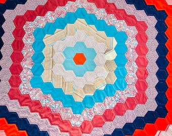 アンティークキルトパッチワーク手縫い　　　　　　　ヴィンテージ1950 アンティークキルトパッチワーク手縫い ヴィンテージ1950 【公式通販】