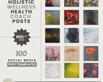Instagram-berichtsjablonen, gezondheidscoach, sociale media (canva), socialemediaberichten, eenvoudig te bewerken