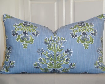 DOUBLE SIDED - 15 x 25 - Decorative Pillow Cover - Floral Accent Pillow - Bed Pillow - Sofa Pillow