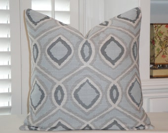 Decorative Pillow Cover -  OGEE TAPESTRY in Bluestone - Sofa Pillow - Cushion Cover