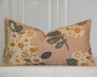 Decorative Pillow Cover - Blush Pink Floral accent pillow cover