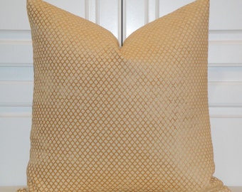 Decorative Pillow Cover - Diamond Chenille Accent - Lattice - Sofa Pillow - Geometric Pillow - Amber Pillow